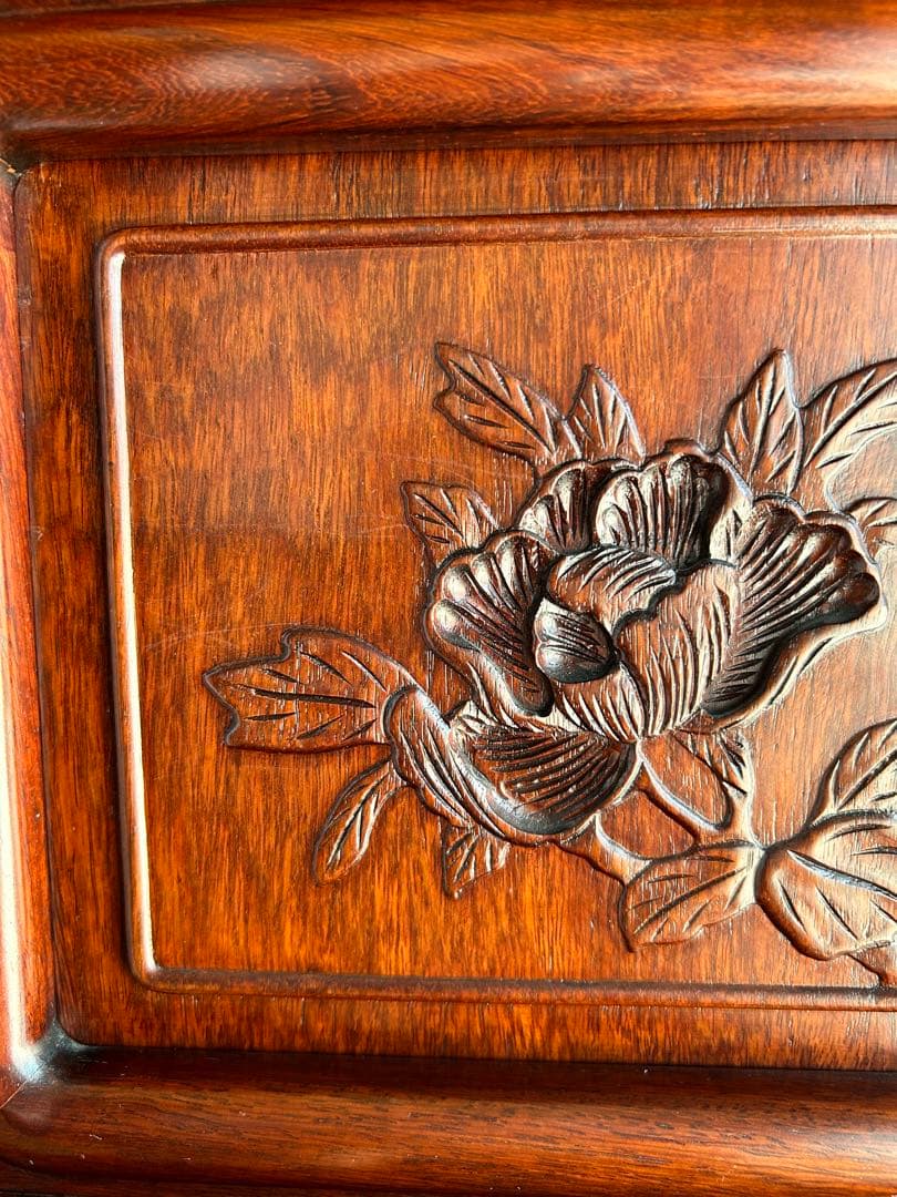 茶箪笥、飾り棚、茶棚、紫檀黒檀、アンティーク、レトロ、和風サイドボード、和食器棚