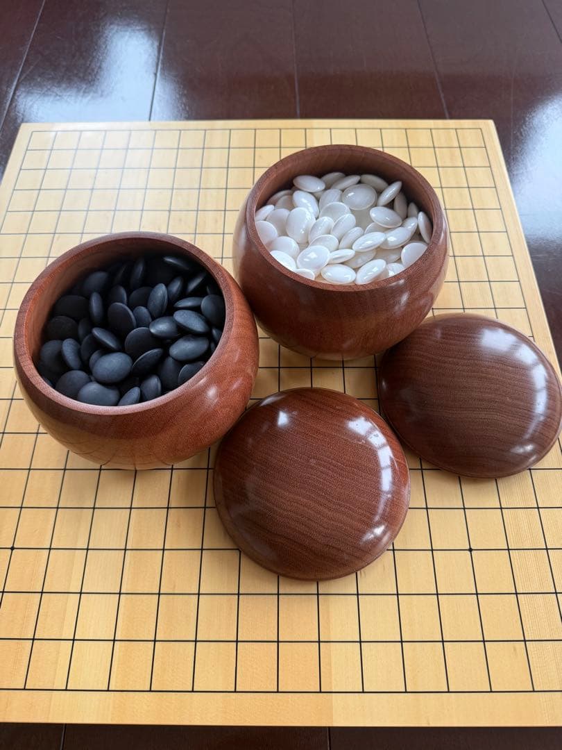 囲碁セット ＋ 初心者練習用碁盤 Amazon | 囲碁 囲碁盤 セット 碁石 囲碁セット 碁盤 五目並べ 棋譜並べ