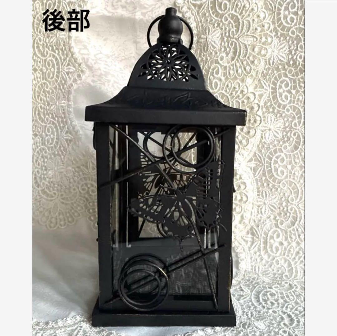 【ヴィンテージメタル】アゲハ蝶　ランタン キャンドルホルダー アンティーク調