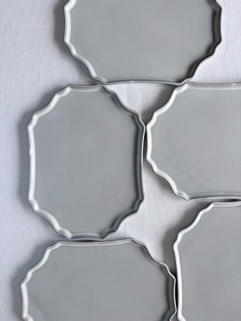 新品4枚】美濃焼 丸新製陶 楕円皿 プレート 黒土白釉 モダン 陶器