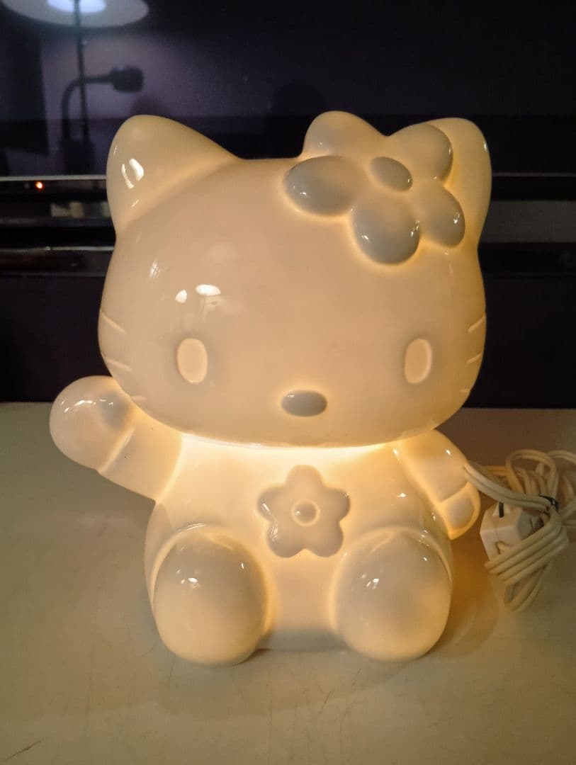 1998年　サンリオ　オフィシャル　ハローキティ　陶器製　セラミック　ライト