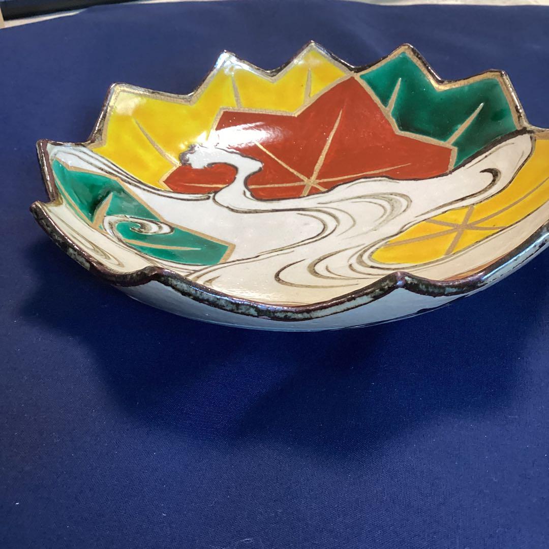 京焼乾山写竜田川向付5客　新品未使用