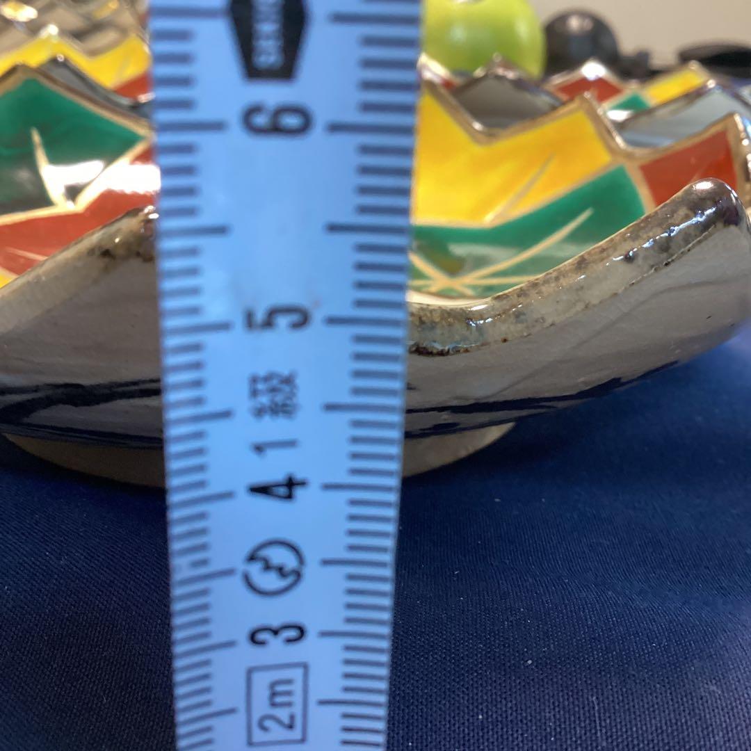 京焼乾山写竜田川向付5客　新品未使用