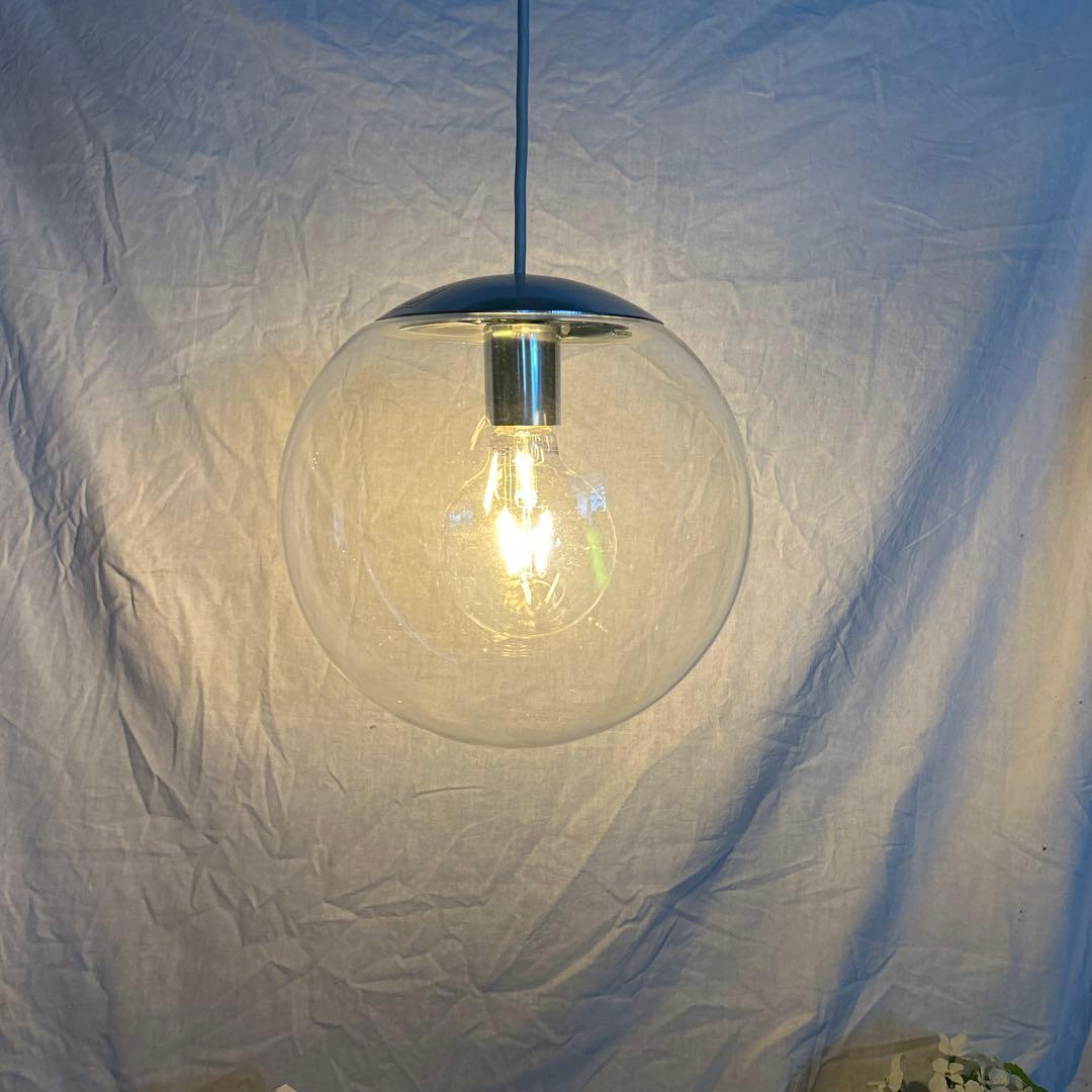 ミッドセンチュリー　ガラス　ペンダントライト　ナショナル　照明　昭和レトロモダン