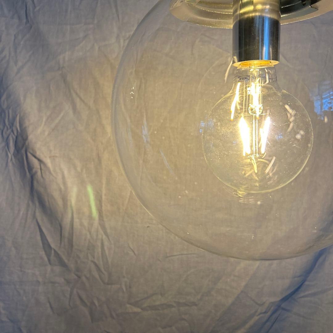 ミッドセンチュリー　ガラス　ペンダントライト　ナショナル　照明　昭和レトロモダン