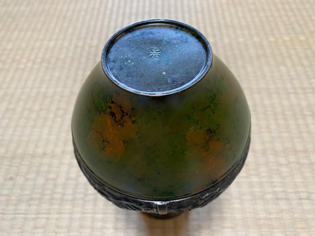 青銅製 壺 吉秀作 大正十三年 - メルカリ