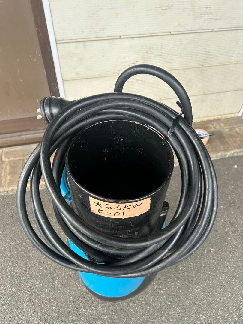 K1ツルミ一般工事排水用水中ポンプKRS-85.5 200V 50Hz 5kW5