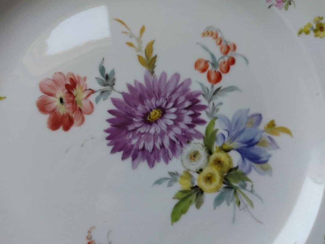 オールドマイセン MEISSEN アンティーク ディナープレート 24cm
