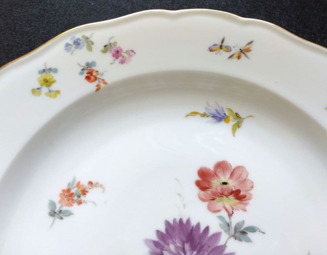 オールドマイセン MEISSEN アンティーク ディナープレート 24cm
