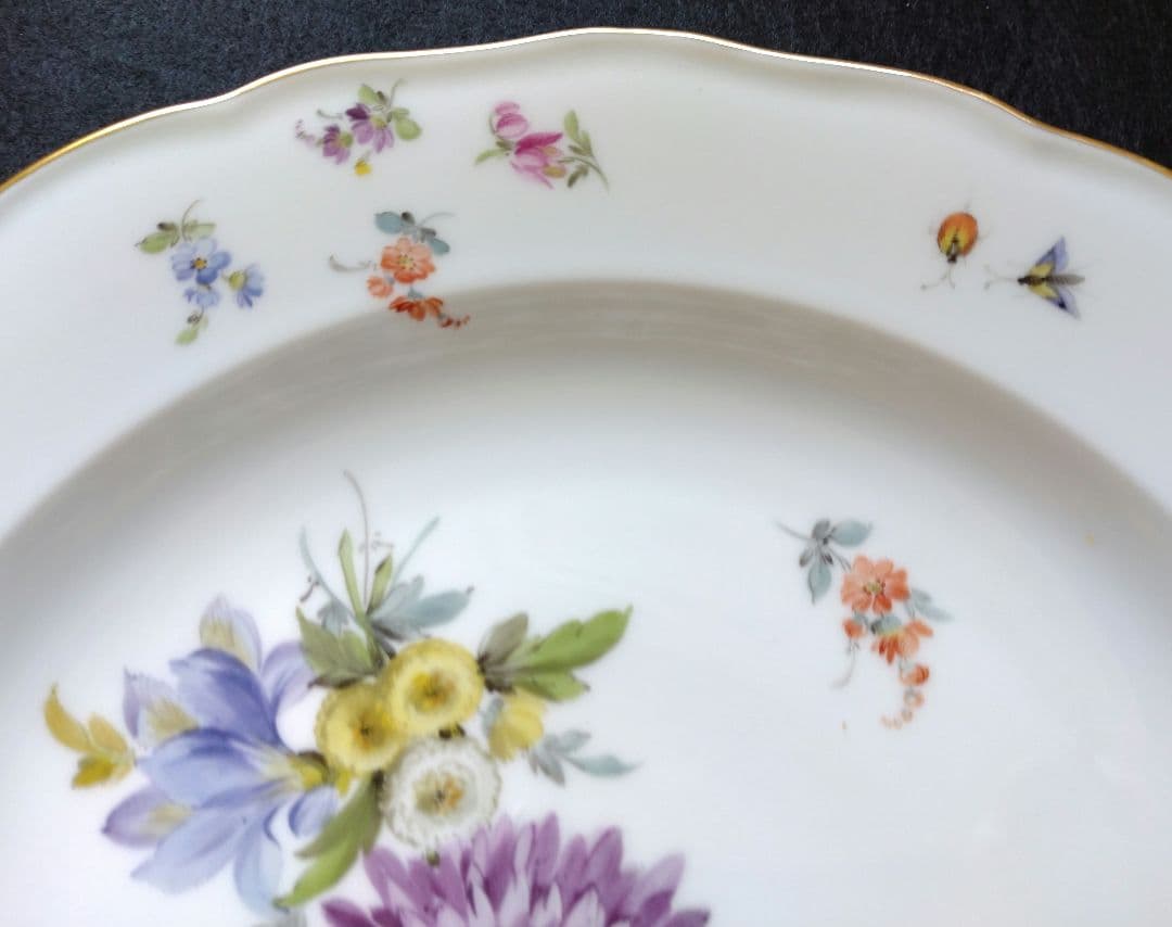 オールドマイセン MEISSEN アンティーク ディナープレート 24cm