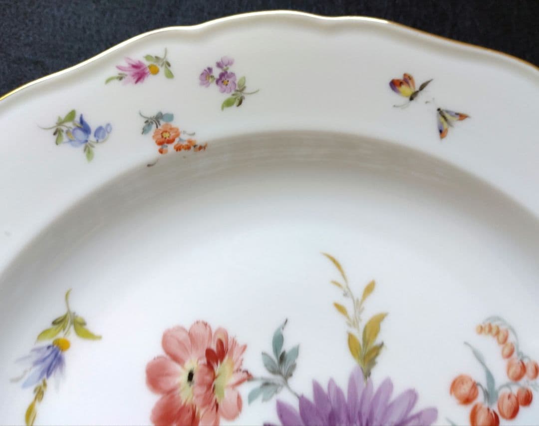 オールドマイセン MEISSEN アンティーク ディナープレート 24cm