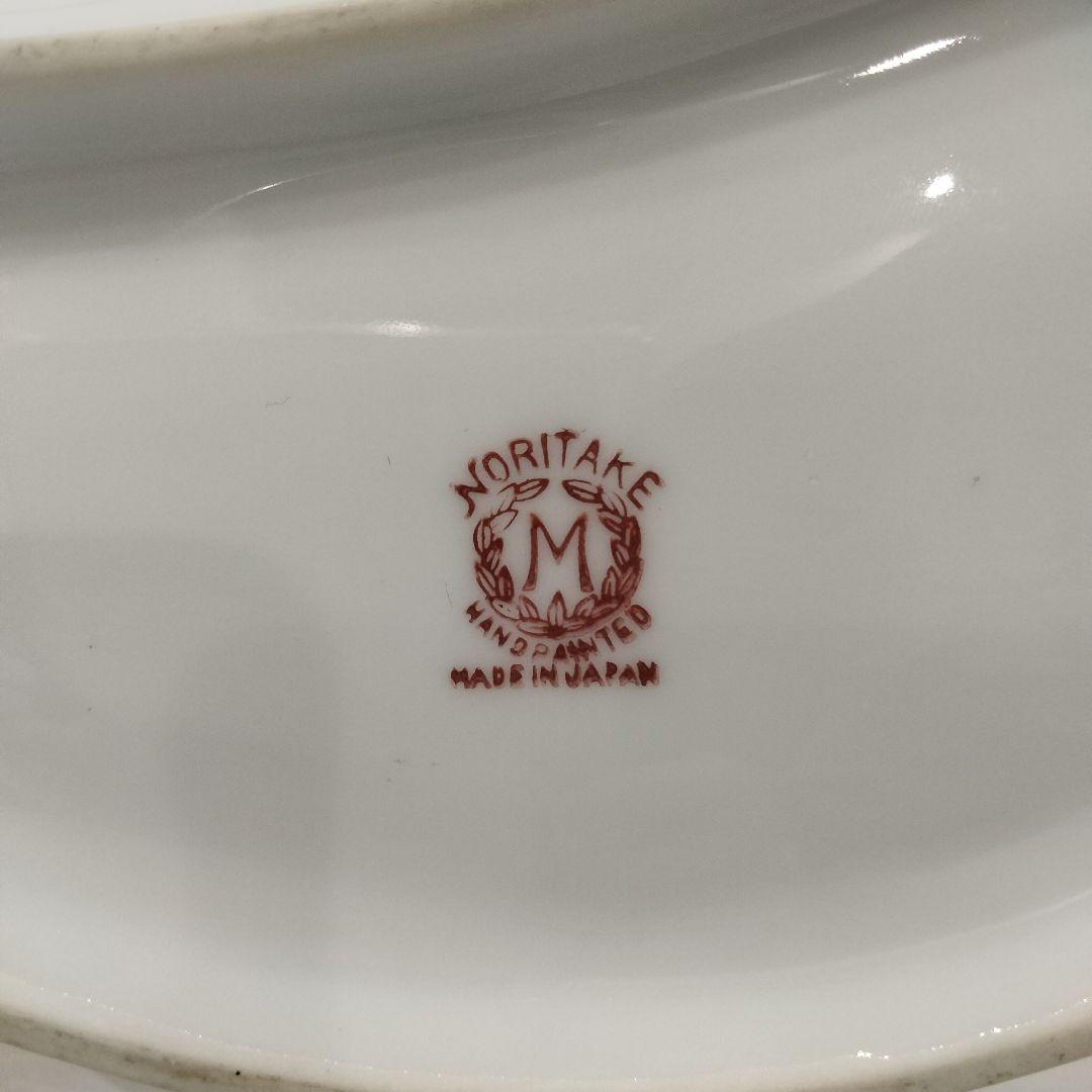 V299-5 オールドノリタケ ラスター彩 花絵 持手付プレート B - メルカリ