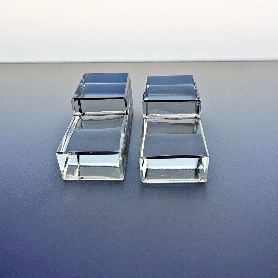 【訳あり】バカラ ナイフレスト 2本 ペア セット クリスタル ホルダー 箸置き