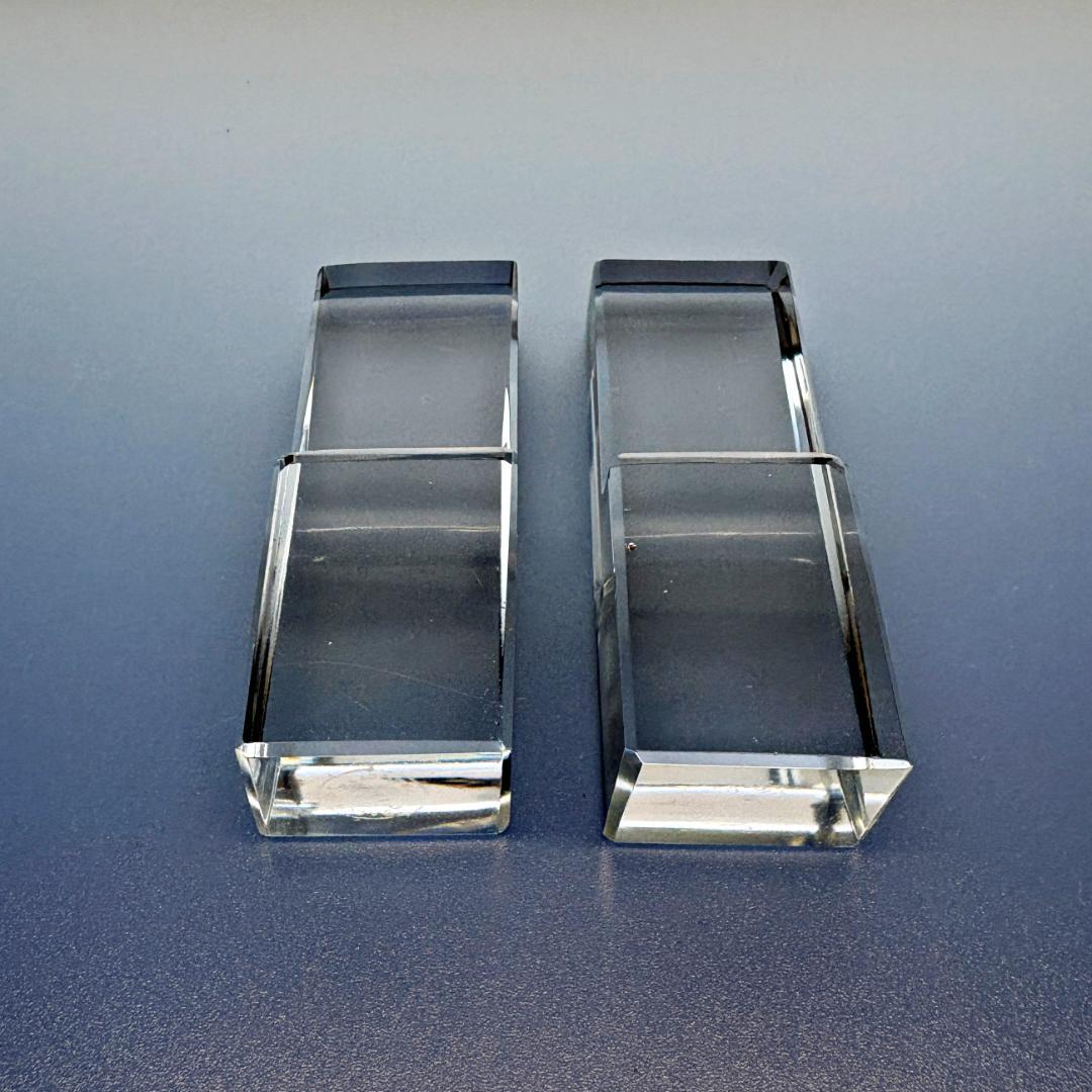 【訳あり】バカラ ナイフレスト 2本 ペア セット クリスタル ホルダー 箸置き