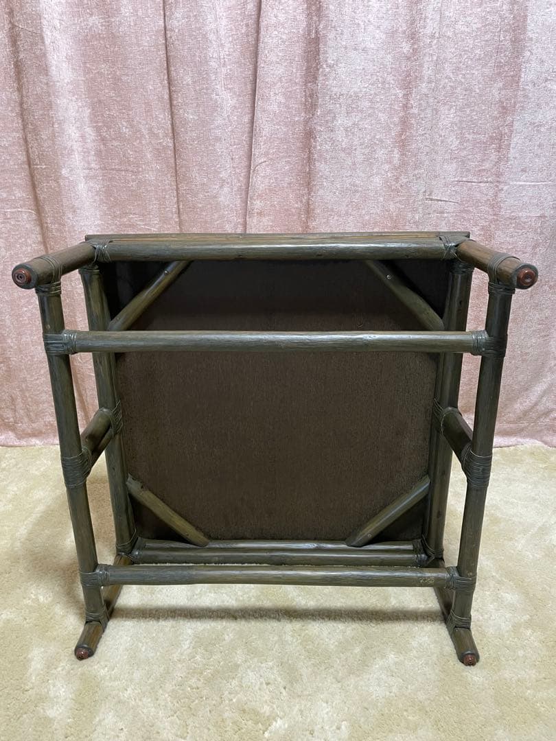 美品　CASABLANCA カサブランカ　センターテーブル　ラタンテーブル