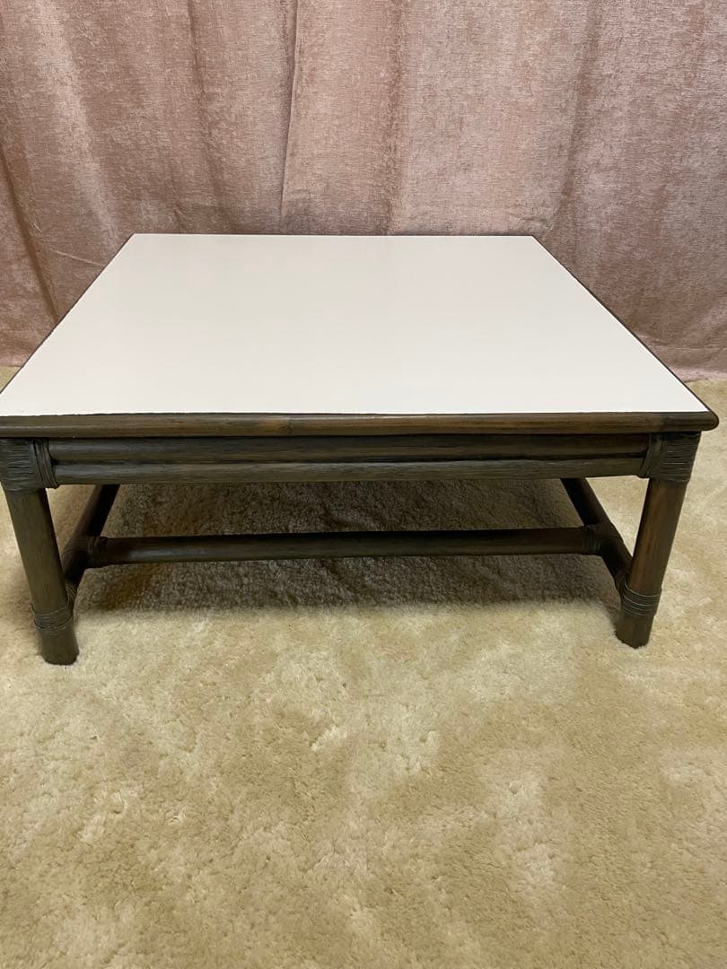 美品　CASABLANCA カサブランカ　センターテーブル　ラタンテーブル