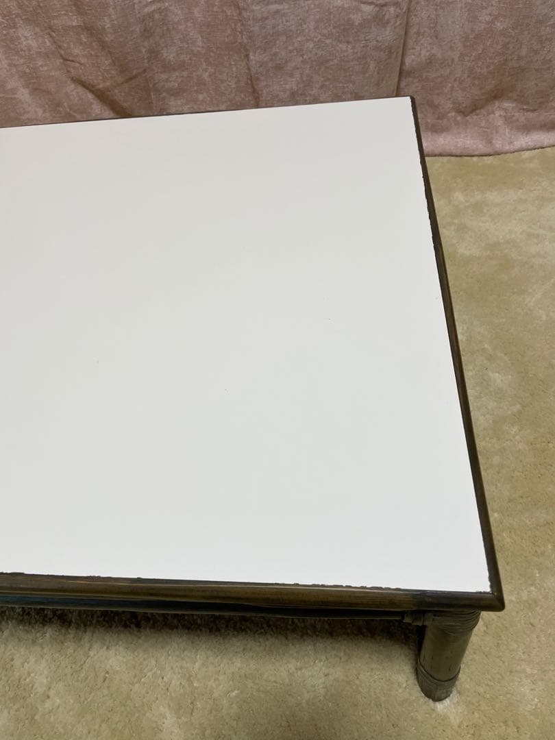 美品　CASABLANCA カサブランカ　センターテーブル　ラタンテーブル