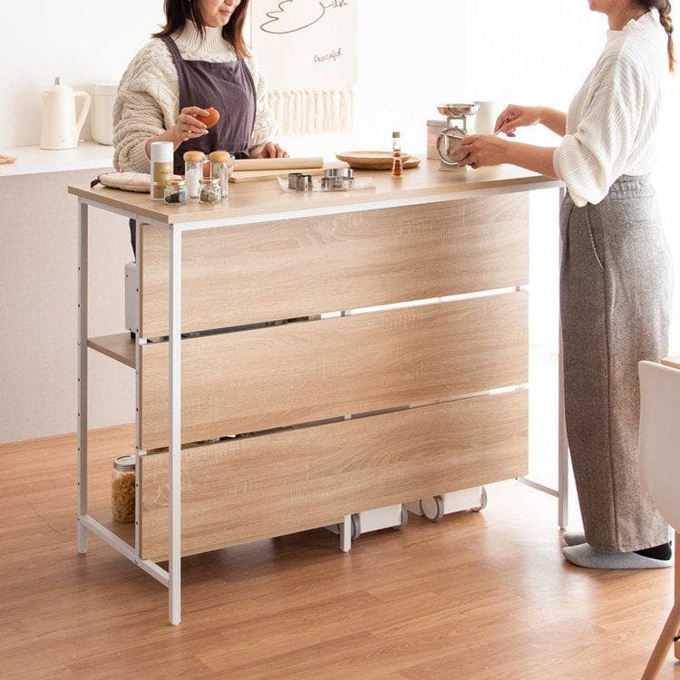 キッチンカウンターテーブル サルース ナチュラル [6062]