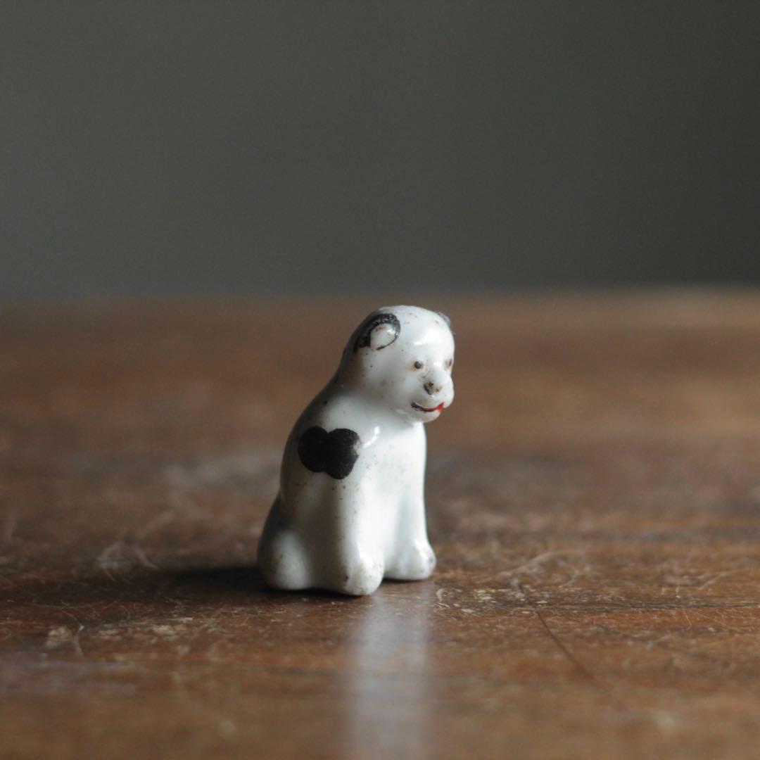 古い 磁器人形 犬 郷土人形 民芸 古道具 アンティーク