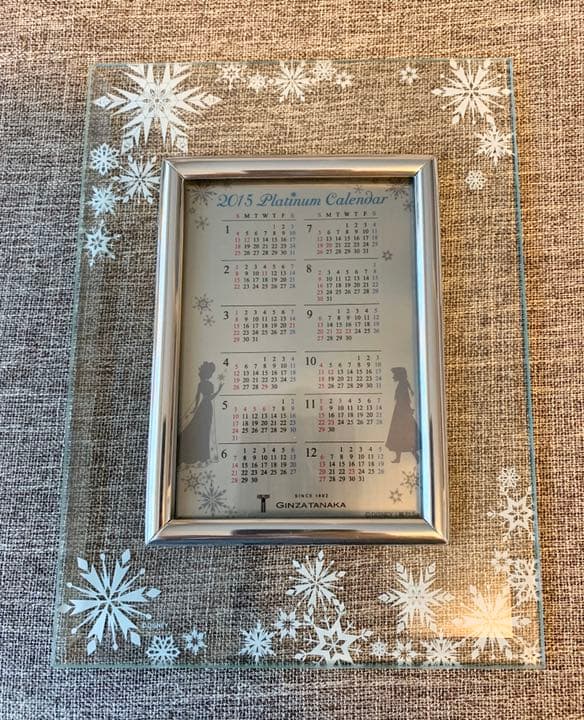 アナと雪の女王　GINZA TANAKA 純プラチナ　フォトフレーム