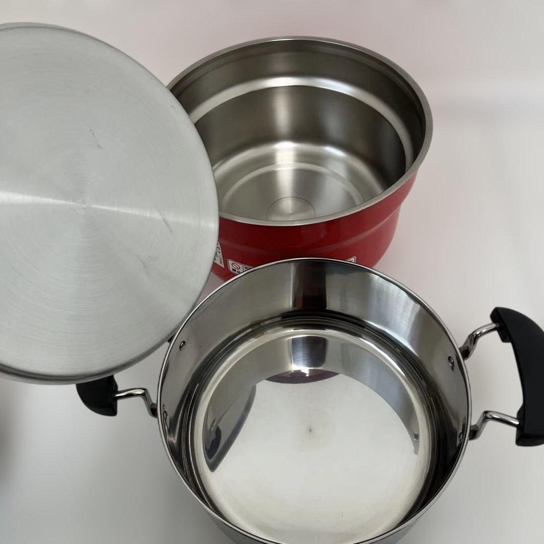 【未使用品】THERMOS 真空保温調理鍋 シャトルシェフ　赤