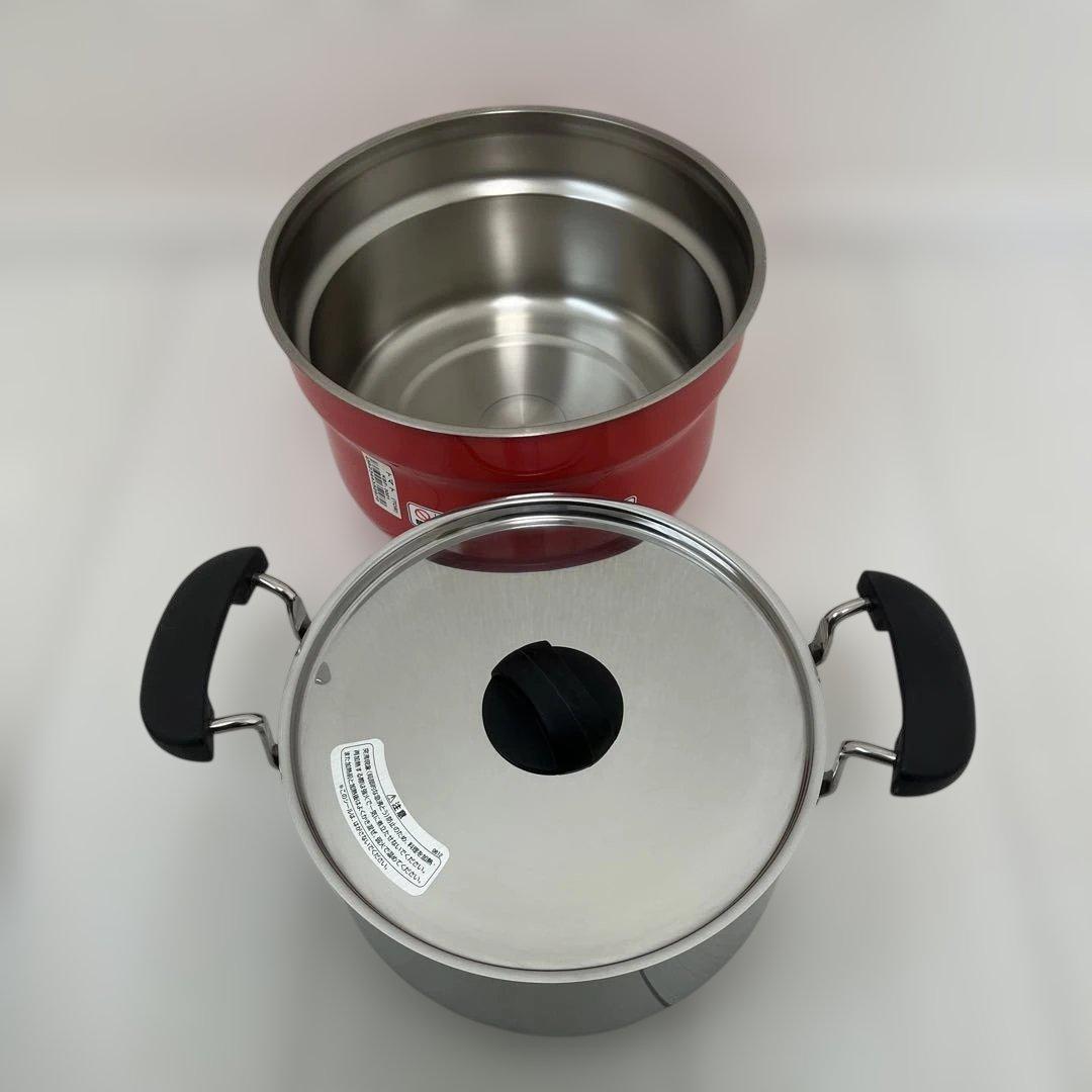 【未使用品】THERMOS 真空保温調理鍋 シャトルシェフ　赤