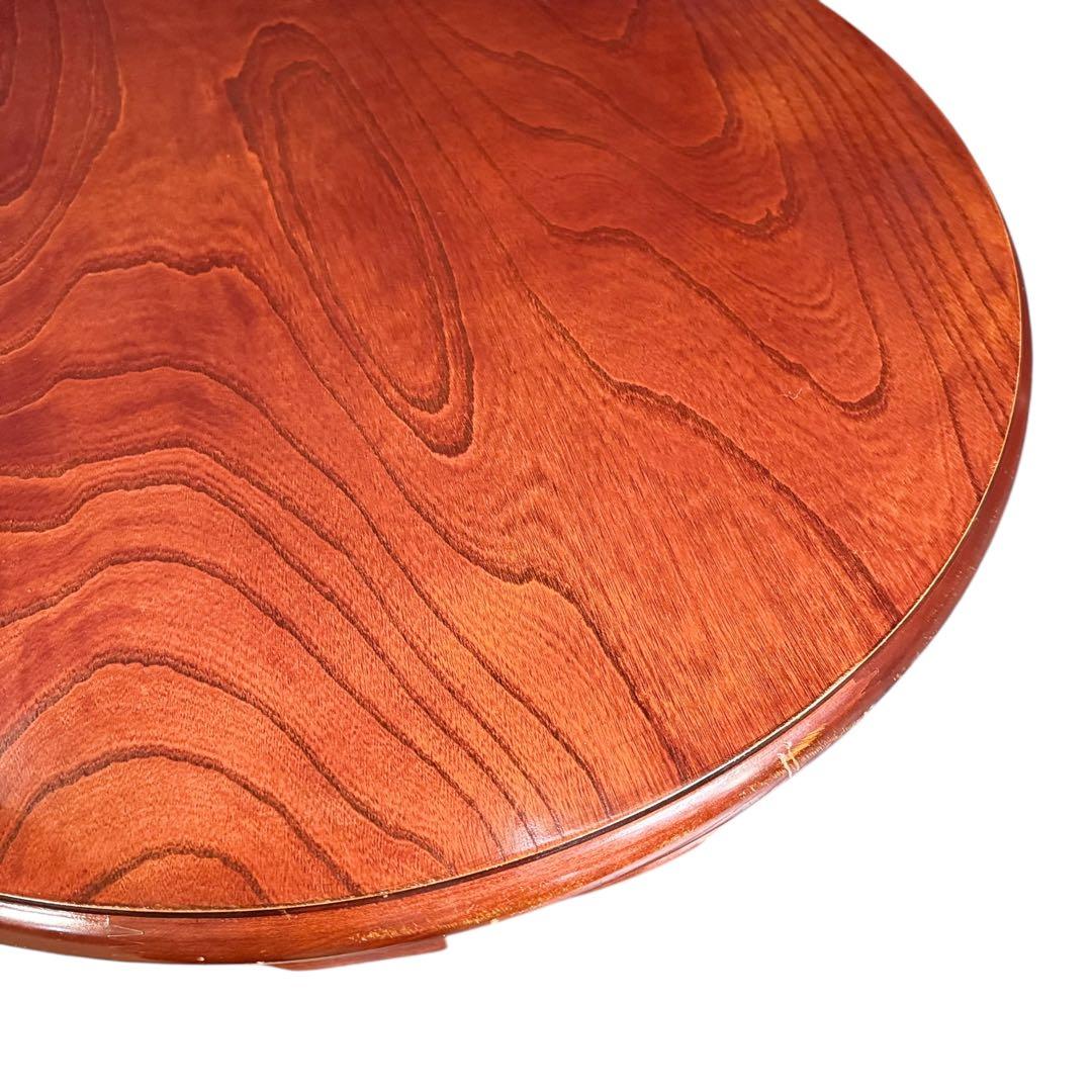 HR896 木目が素敵な円卓　ちゃぶ台　卓　座卓　ラウンドテーブル　丸