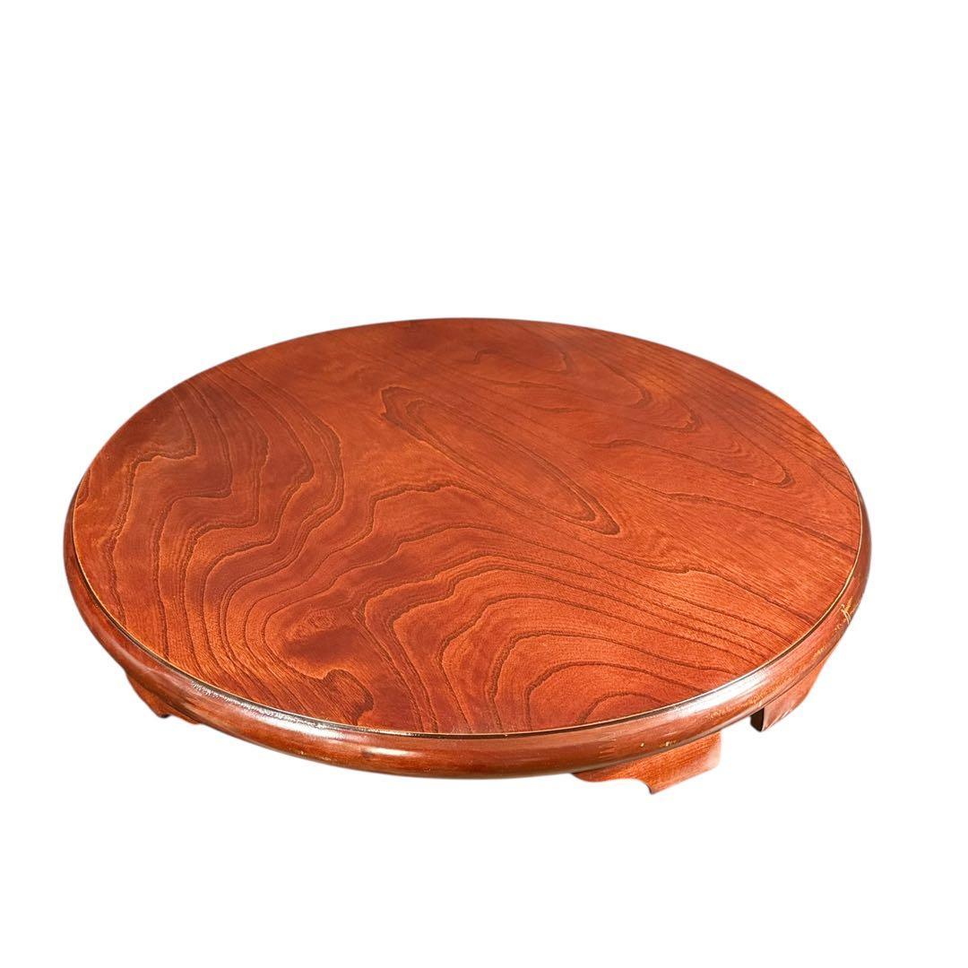 HR896 木目が素敵な円卓　ちゃぶ台　卓　座卓　ラウンドテーブル　丸