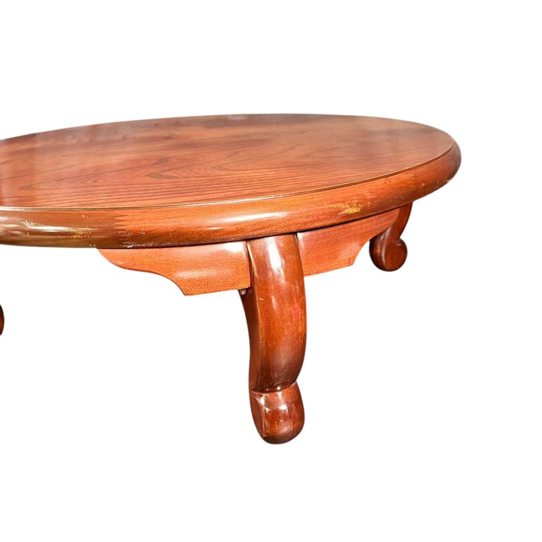 HR896 木目が素敵な円卓　ちゃぶ台　卓　座卓　ラウンドテーブル　丸