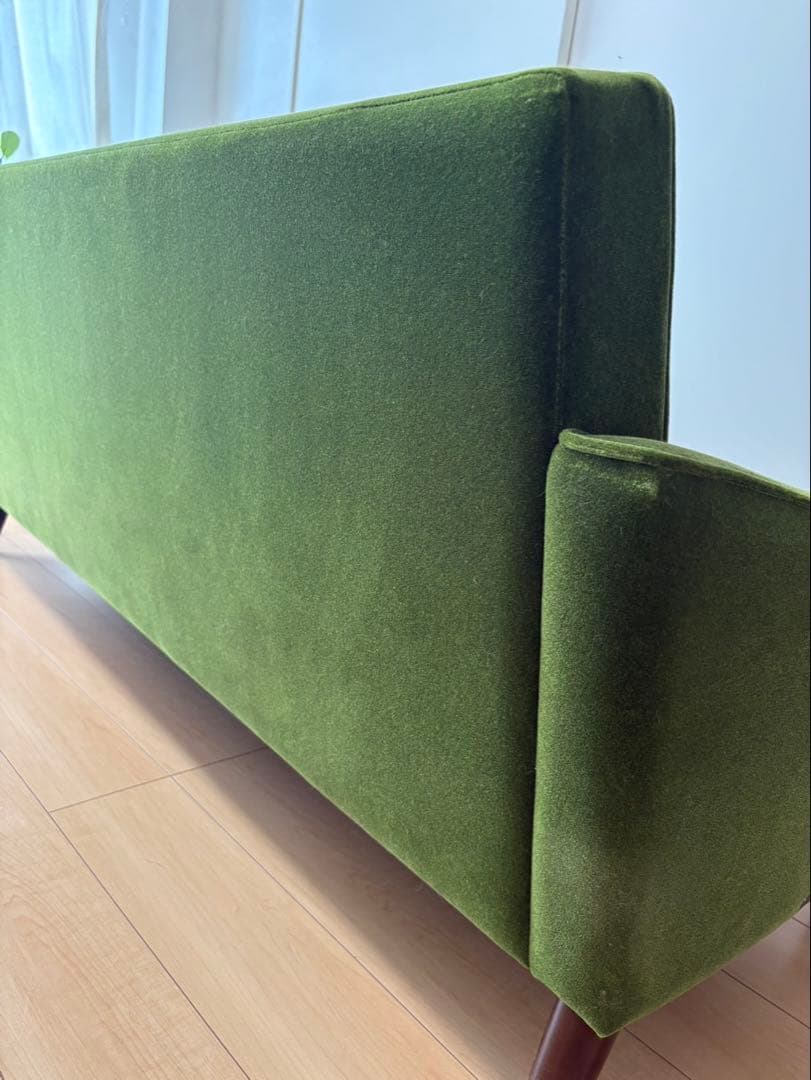 カリモク60 ロビーチェア 3シーター モケットグリーン