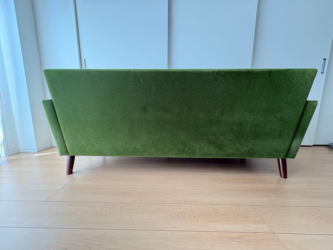 カリモク60 ロビーチェア 3シーター モケットグリーン