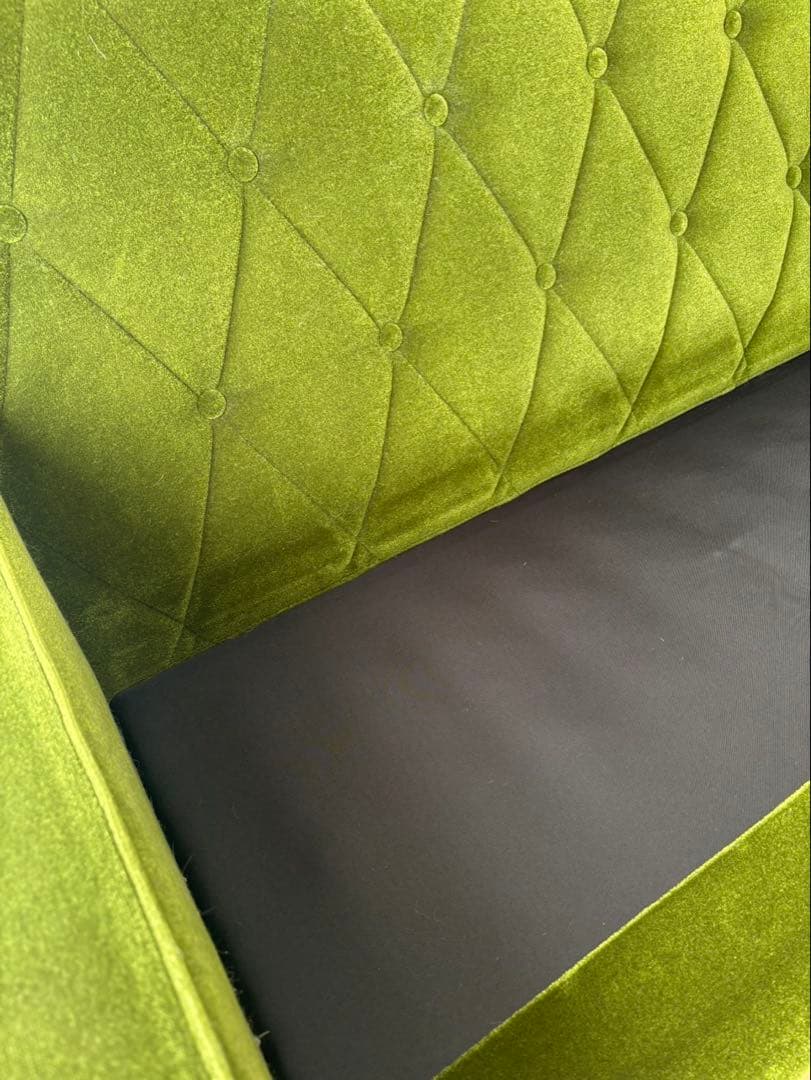 カリモク60 ロビーチェア 3シーター モケットグリーン