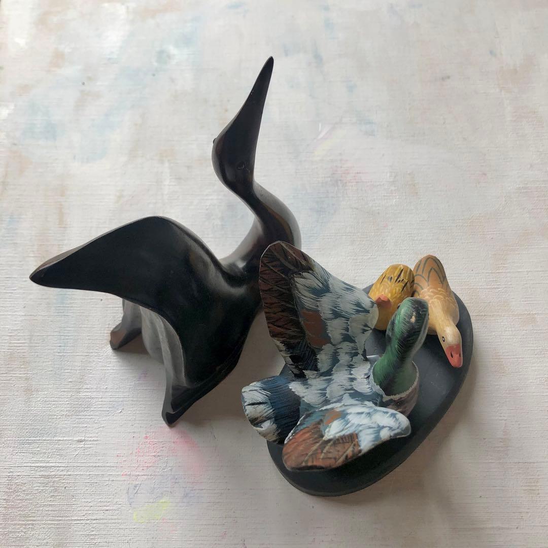 ⭐︎鳥の置物　2体