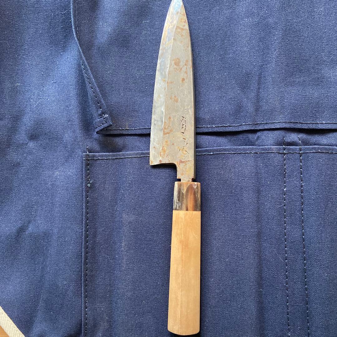 有次特製 柳刃包丁 その他木製ハンドル３本セット　包丁入れ付き