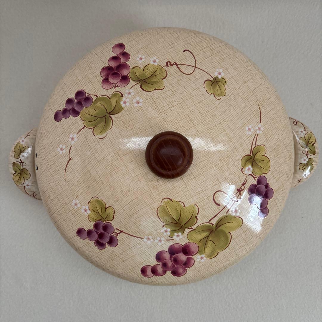 エジリー♡EJIRY 華ぶどう ホーロー鍋 なべ 葡萄 26cm【激レア】