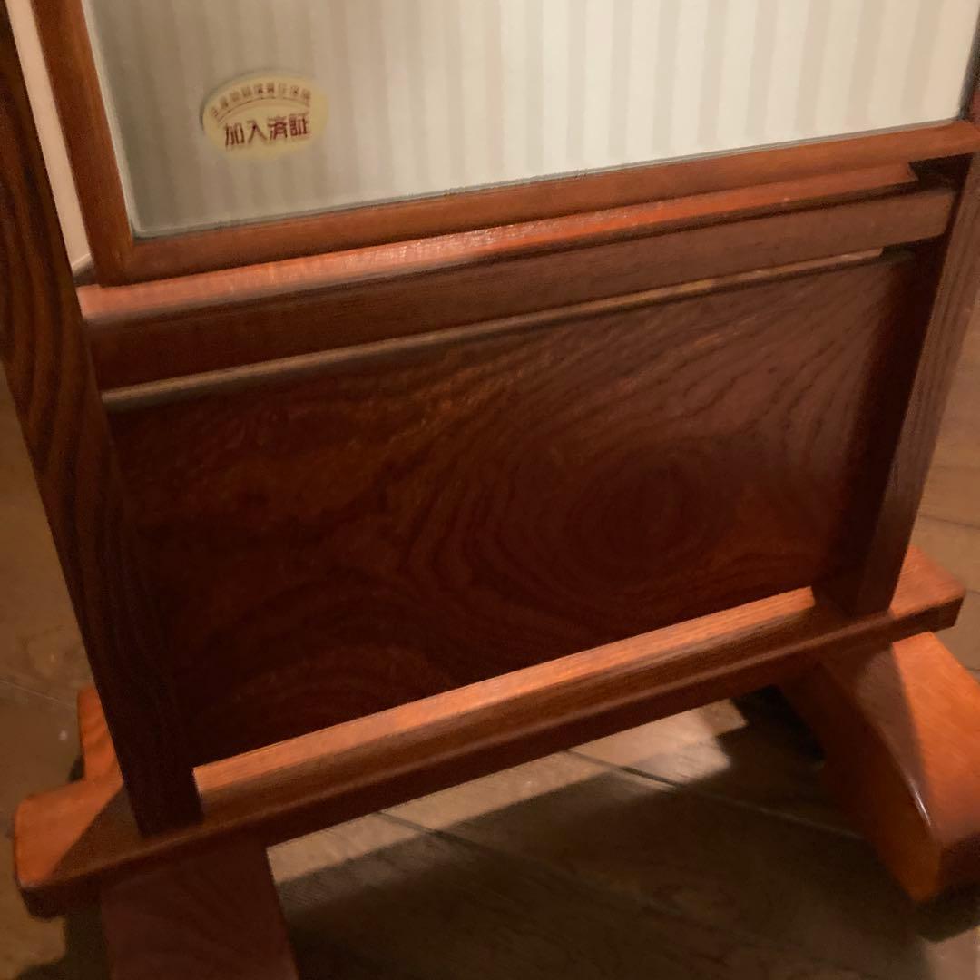 姿見　一面鏡　和風