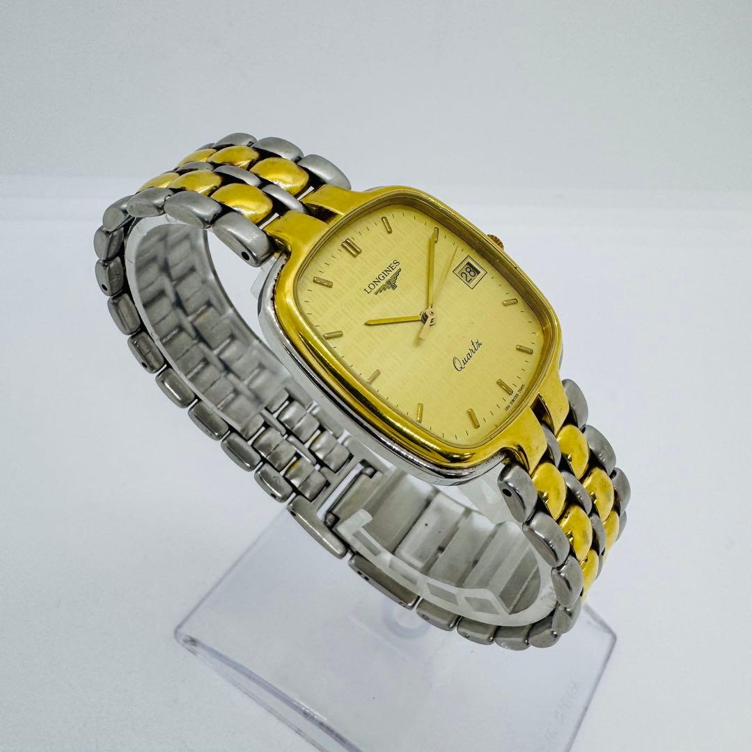 ✨LONGINES✨ロンジン✨コンビ✨デイト✨クォーツ✨ゴールド文字盤✨腕時計✨