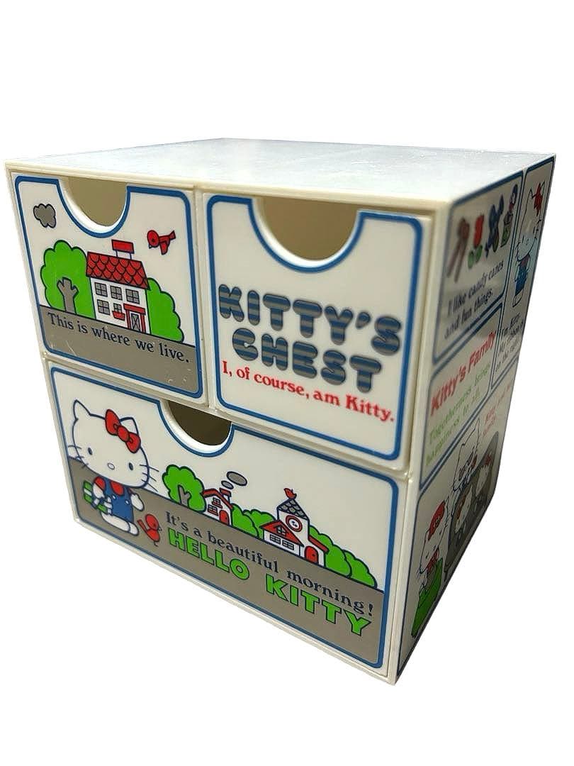 サンリオ ハローキティ 昭和レトロ 1976年製 ミニチェスト 希少