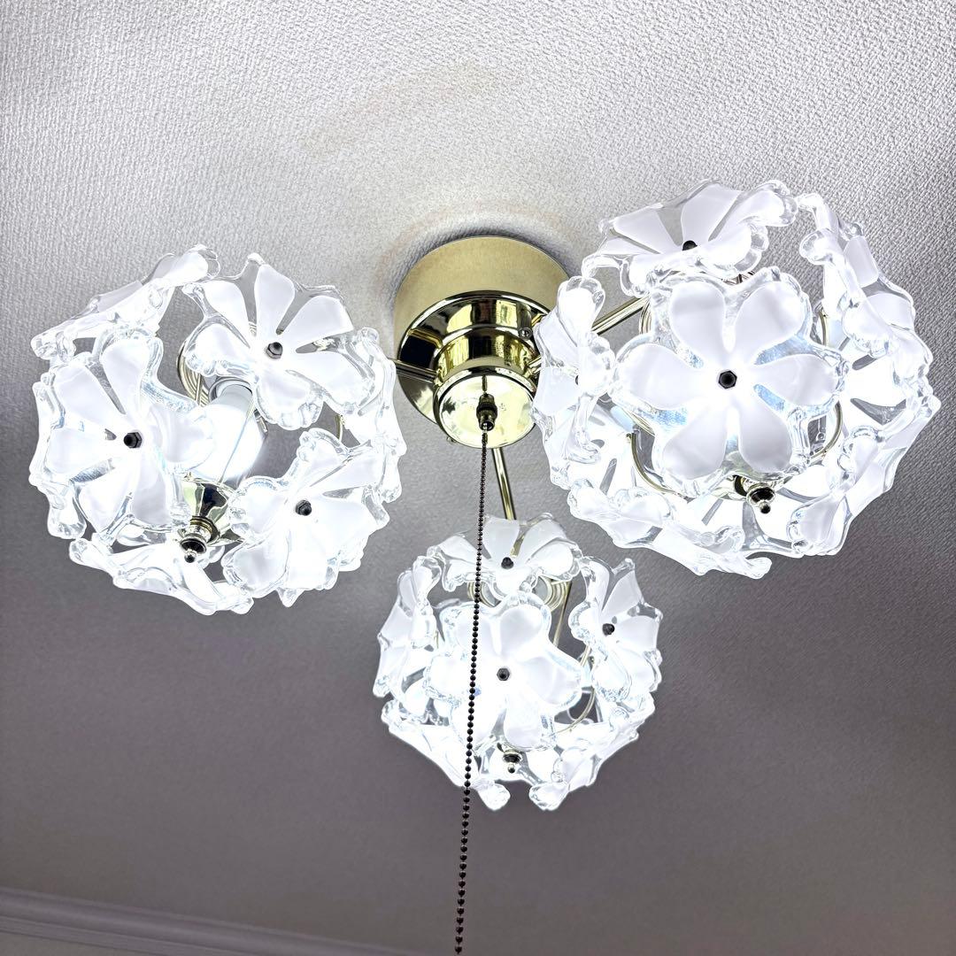 キシマ KISHIMA シーリングライト 3灯 シャンデリア GEM-6901