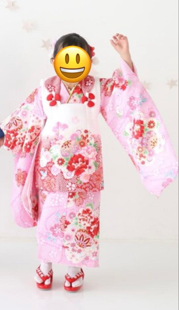 七五三 着物セット ピンク 花柄