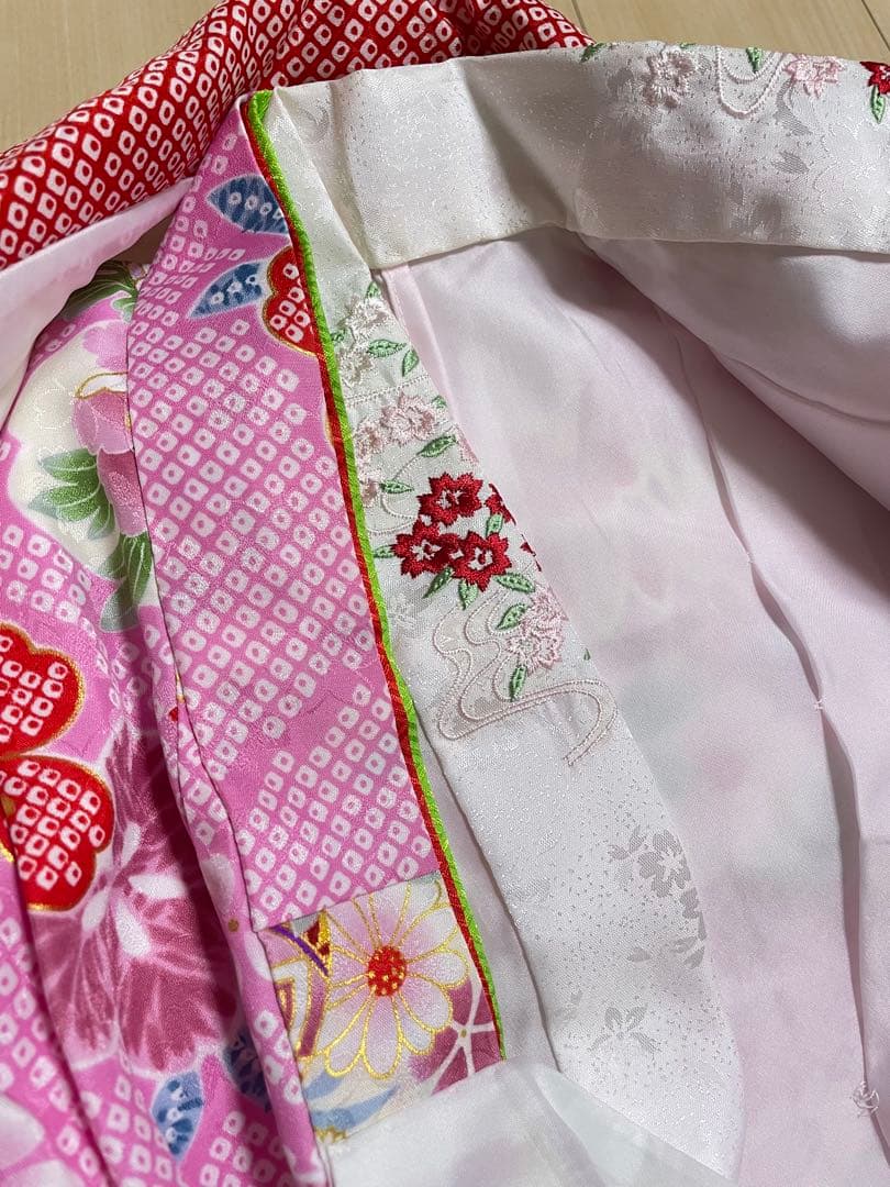 七五三 着物セット ピンク 花柄