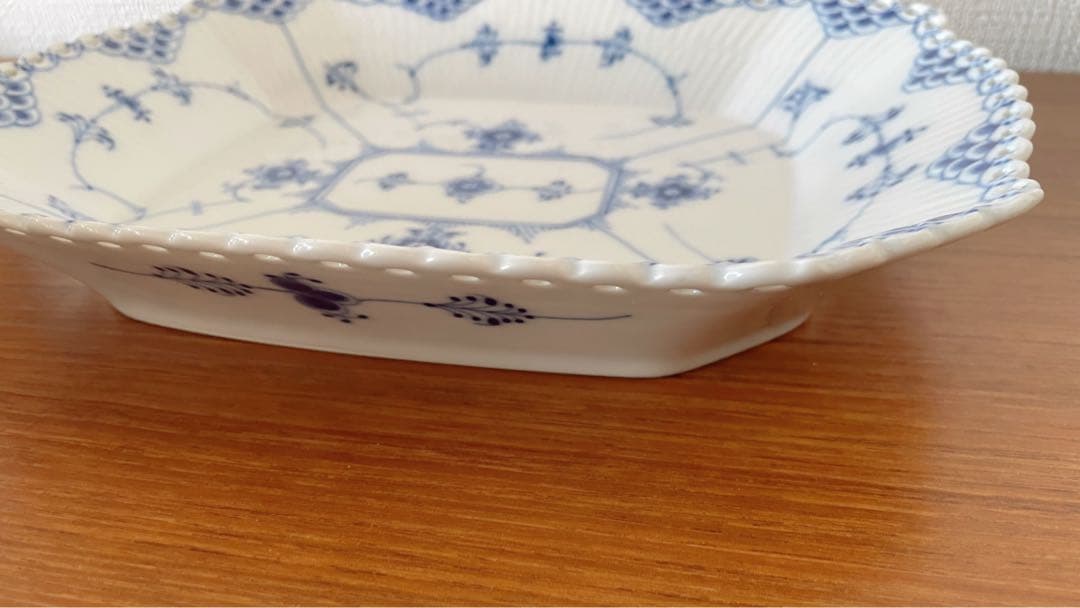 ロイヤルコペンハーゲン フルレース ケーキディッシュ スクエア 26cm