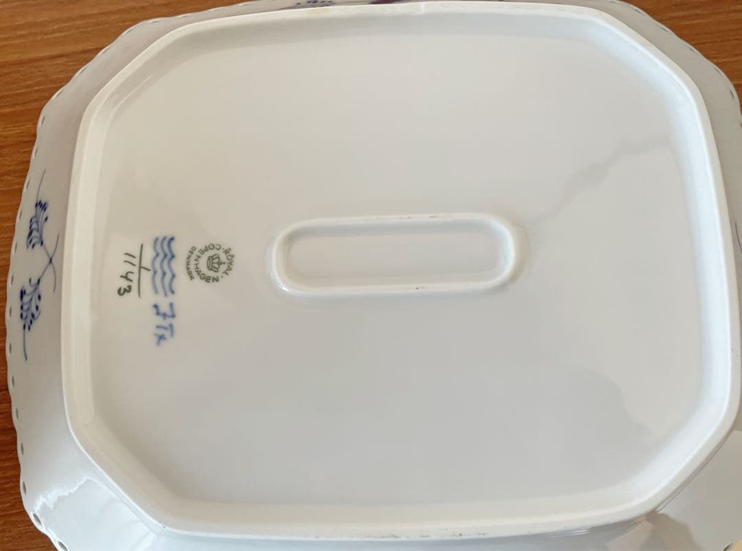 ロイヤルコペンハーゲン フルレース ケーキディッシュ スクエア 26cm