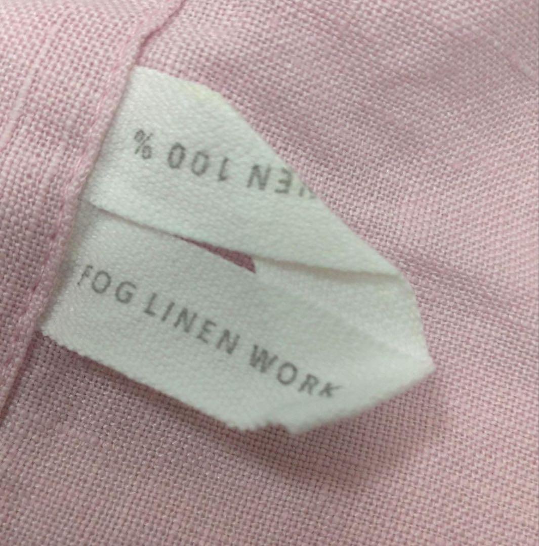 完売色 リネンフルエプロン ローズテ fog linen work