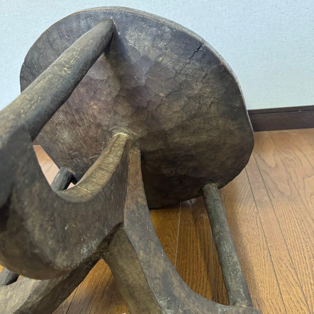 エチオピア ワレガ 椅子 チェアー アフリカ 古道具 ビンテージ 民芸 骨董