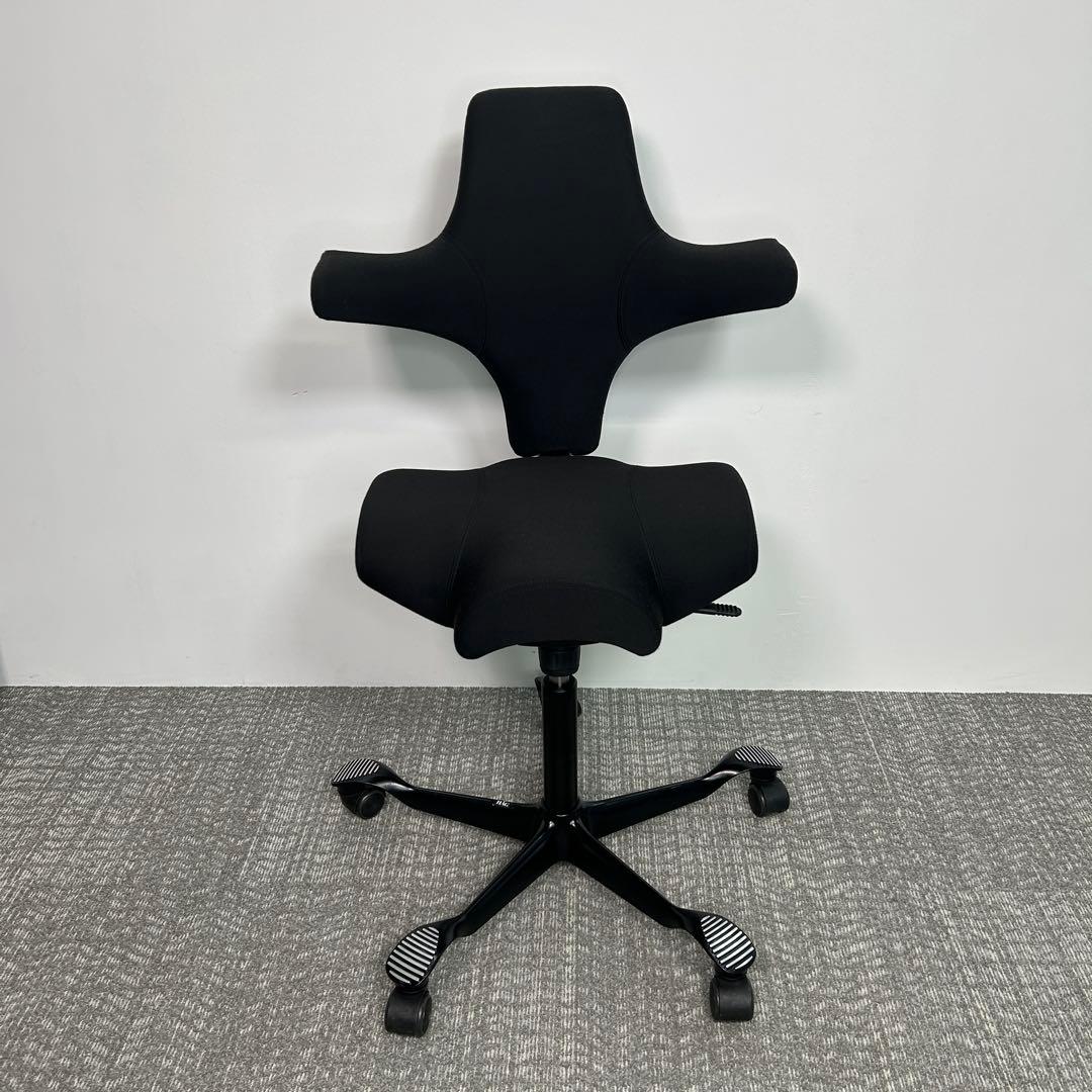 【C】オフィスチェア HAG Capisco ホーグ カピスコ 布張 　ブラック