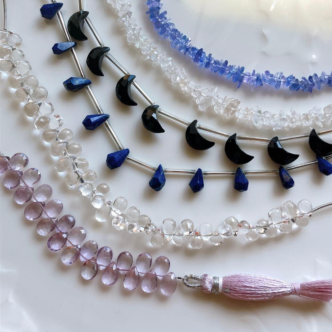 COCO'S◆ハンドメイド素材☆ラベンダーアメシスト/水晶/他