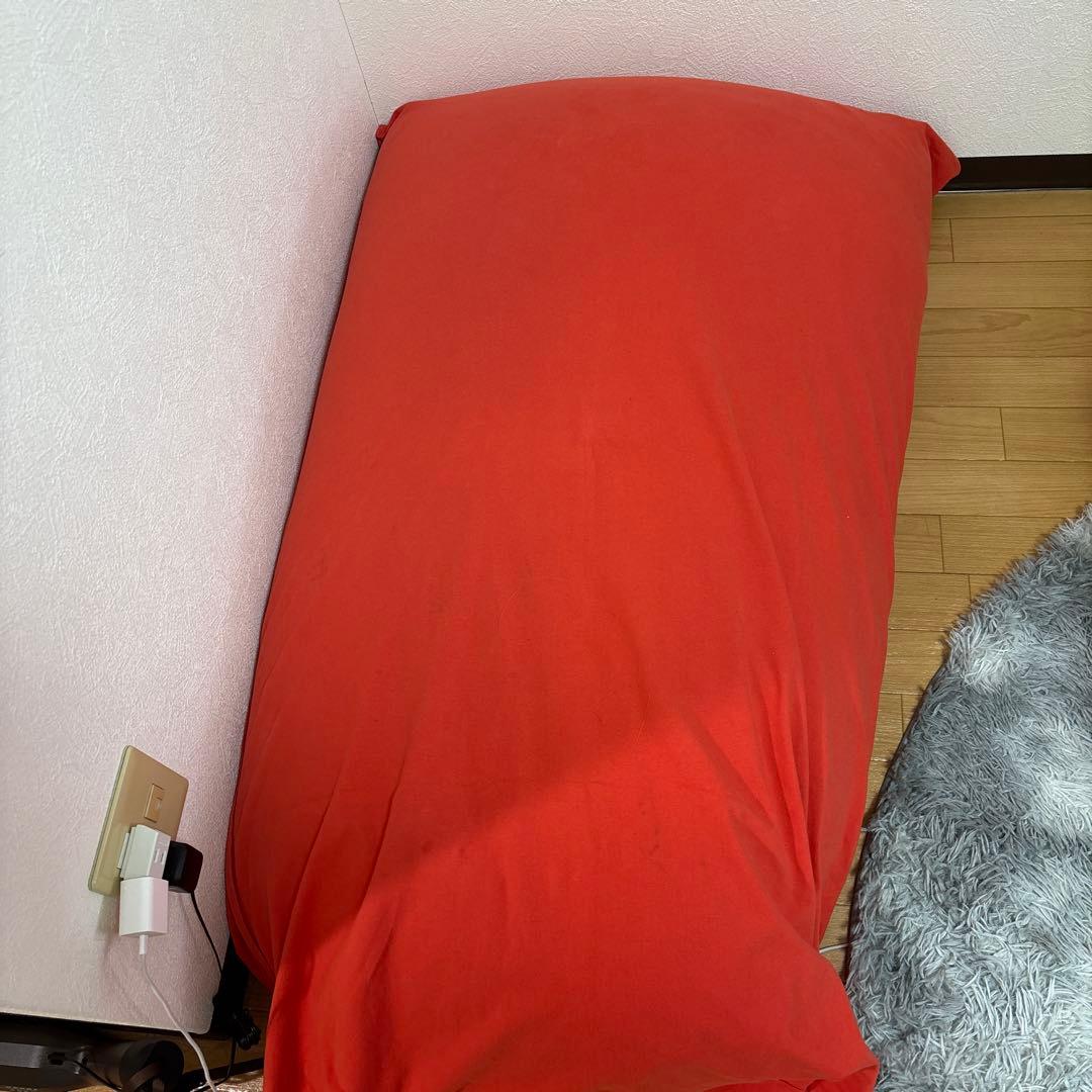 Yogibo midi オレンジ ビーズクッションソファ