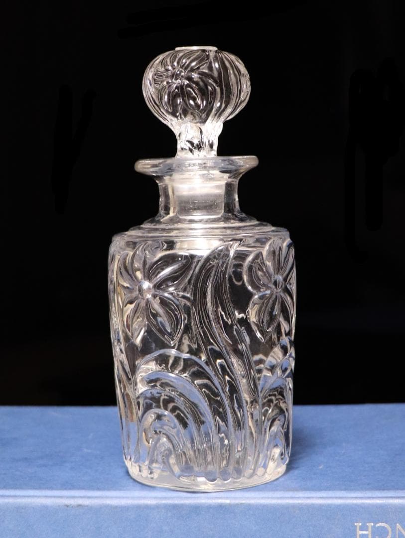 アンティーク・サンルイ 希少型 香水瓶 15.5cm 水仙の花 パフュームボトル