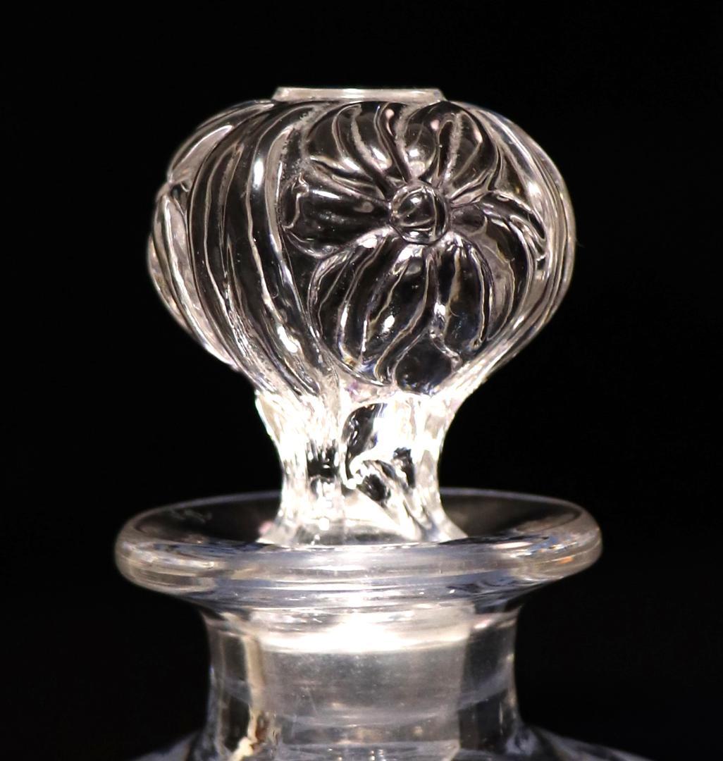 アンティーク・サンルイ 希少型 香水瓶 15.5cm 水仙の花 パフュームボトル